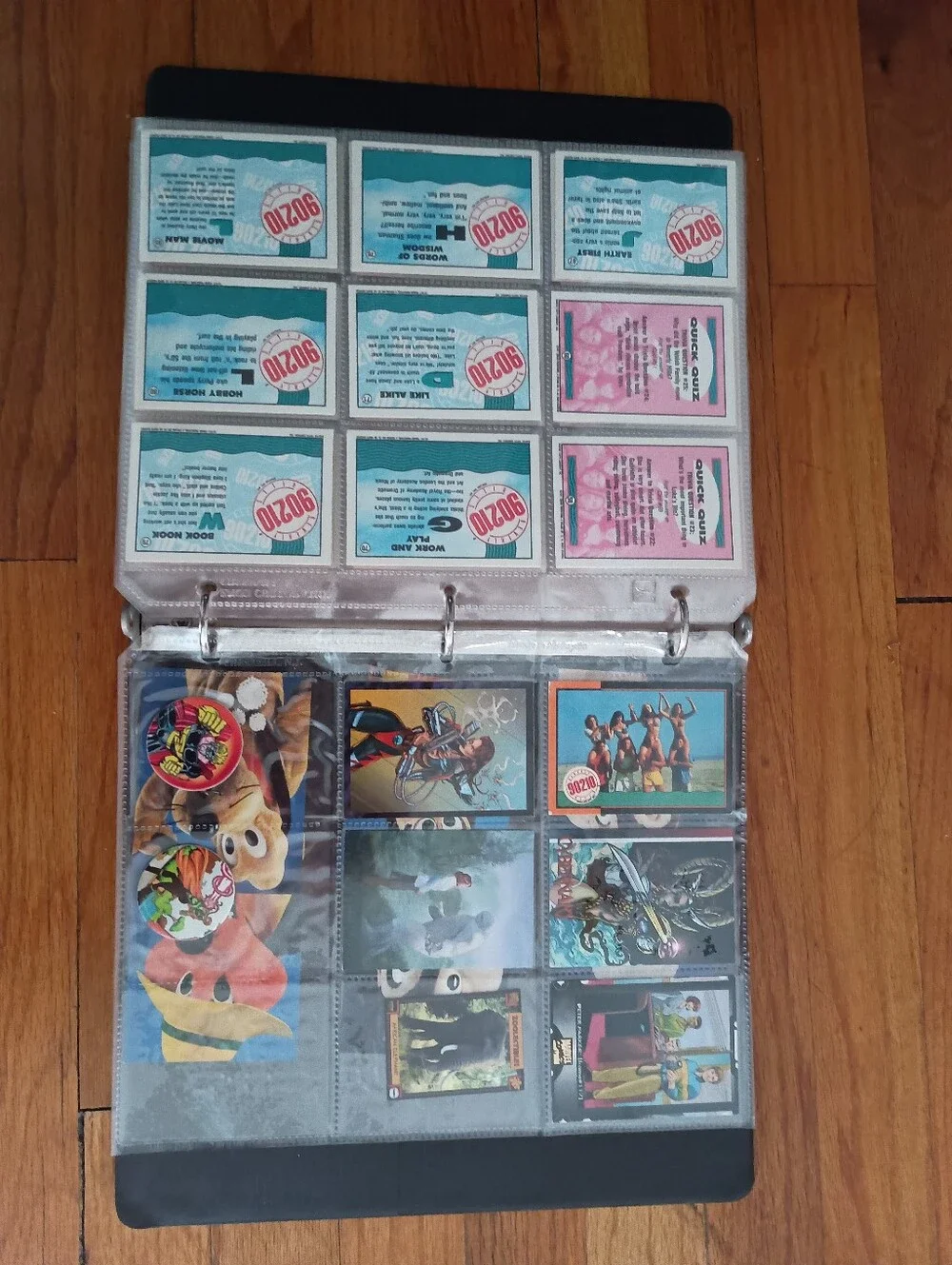 Binder FULL of 90's Minnie ‘n Me, 90210, Marvel, Pod Collectible Character Cards